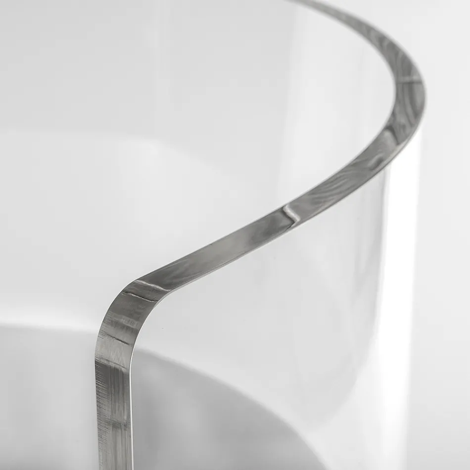 Poltrona elegante em plexiglass transparente, fabricada na Itália - Rachele Viadurini