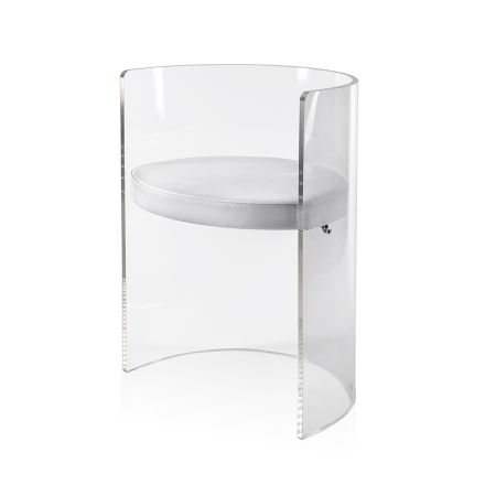 Poltrona elegante em plexiglass transparente, fabricada na Itália - Rachele Viadurini
