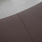 Poltrona de metal e assento de couro ecológico Fabricado na Itália - Menta Viadurini