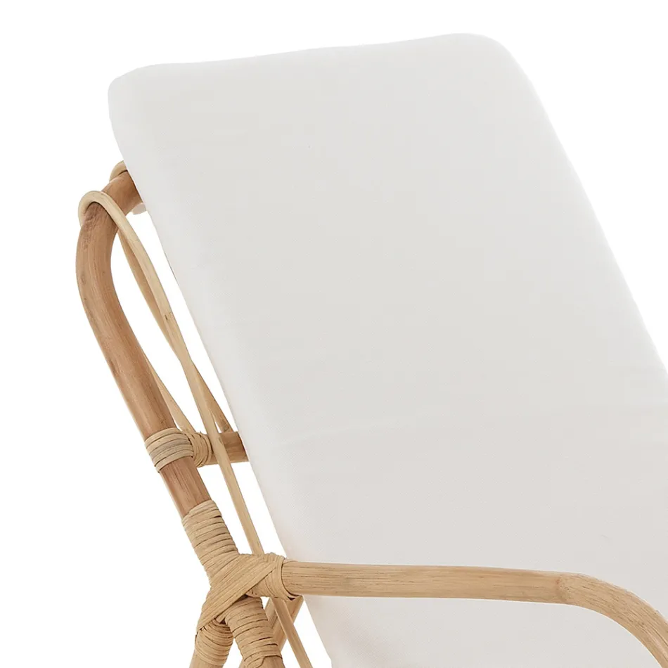 Poltrona para Ambientes Internos e Externos em Almofada Rattan e Algodão - Jouer Viadurini