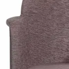 Poltrona giratória de escritório com rodas e apoios de braços Made in Italy - Felix Viadurini