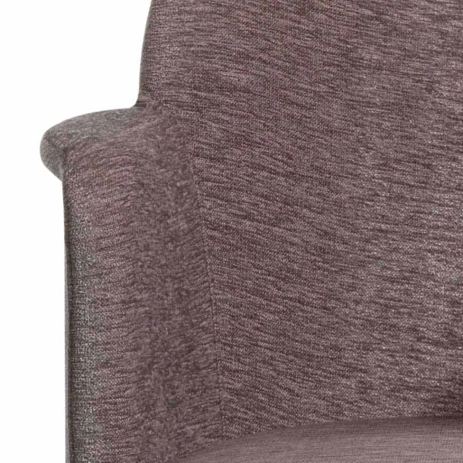 Poltrona giratória de escritório com rodas e apoios de braços Made in Italy - Felix Viadurini