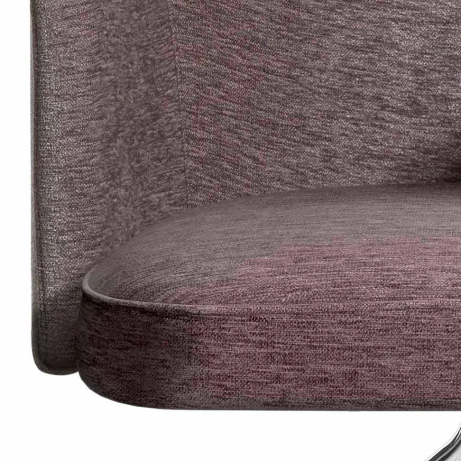 Poltrona giratória de escritório com rodas e apoios de braços Made in Italy - Felix Viadurini