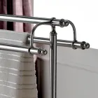 Porta-toalhas de piso de latão estilo vintage fabricado na Itália - Umaima Viadurini