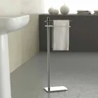 Toalheiro moderno com 2 braços de ferro Made in Italy - Cali Viadurini