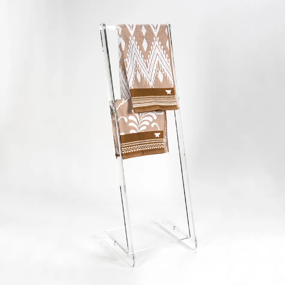 Porta-toalhas de plexiglass PMMA fabricado na Itália - Tarzan Viadurini