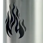 Porta-ferramentas com 4 acessórios em aço inoxidável e chama Made in Italy - Vita Viadurini