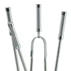 Porta-ferramentas com 4 acessórios em aço inoxidável e chama Made in Italy - Vita Viadurini