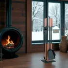 Porta-Ferramentas com 4 Acessórios, Cabos e Estrutura de Madeira Fabricado na Itália - Koi Viadurini