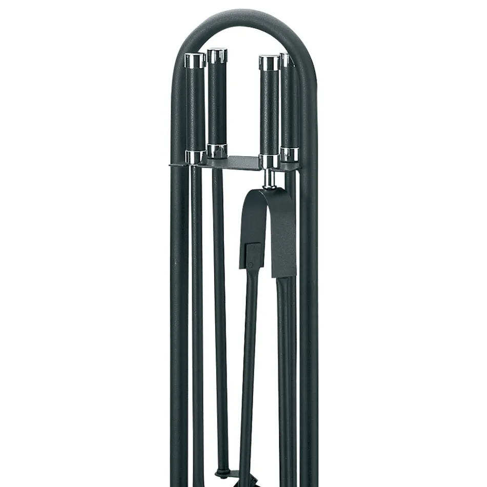 Porta-ferramentas com 4 ferramentas para lareira Made in Italy - Licaone Viadurini