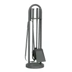 Porta-ferramentas com 4 ferramentas para lareira Made in Italy - Licaone Viadurini