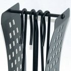 Porta-ferramentas de linhas modernas em metal e 4 ferramentas fabricadas na Itália - Maiko Viadurini