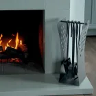 Porta-ferramentas de linhas modernas em metal e 4 ferramentas fabricadas na Itália - Maiko Viadurini