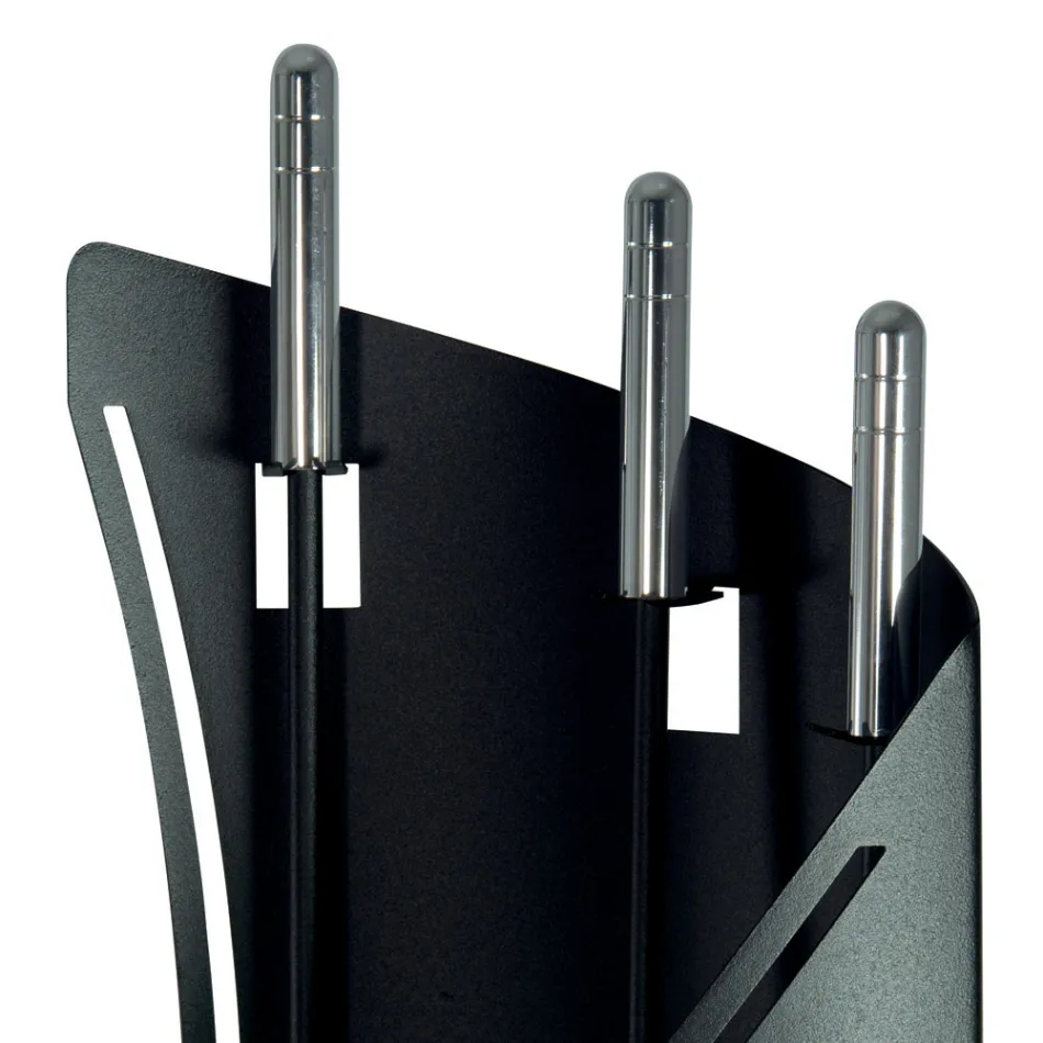 Porta-ferramentas fixo com 3 ferramentas para lareira Made in Italy - turbante Viadurini