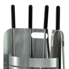 Porta-Ferramentas Fixo com 4 Ferramentas para Lareira Fabricado na Itália - Bonsai Viadurini