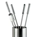 Porta-ferramentas de aço inoxidável com 4 acessórios fabricados na Itália - mochila Viadurini