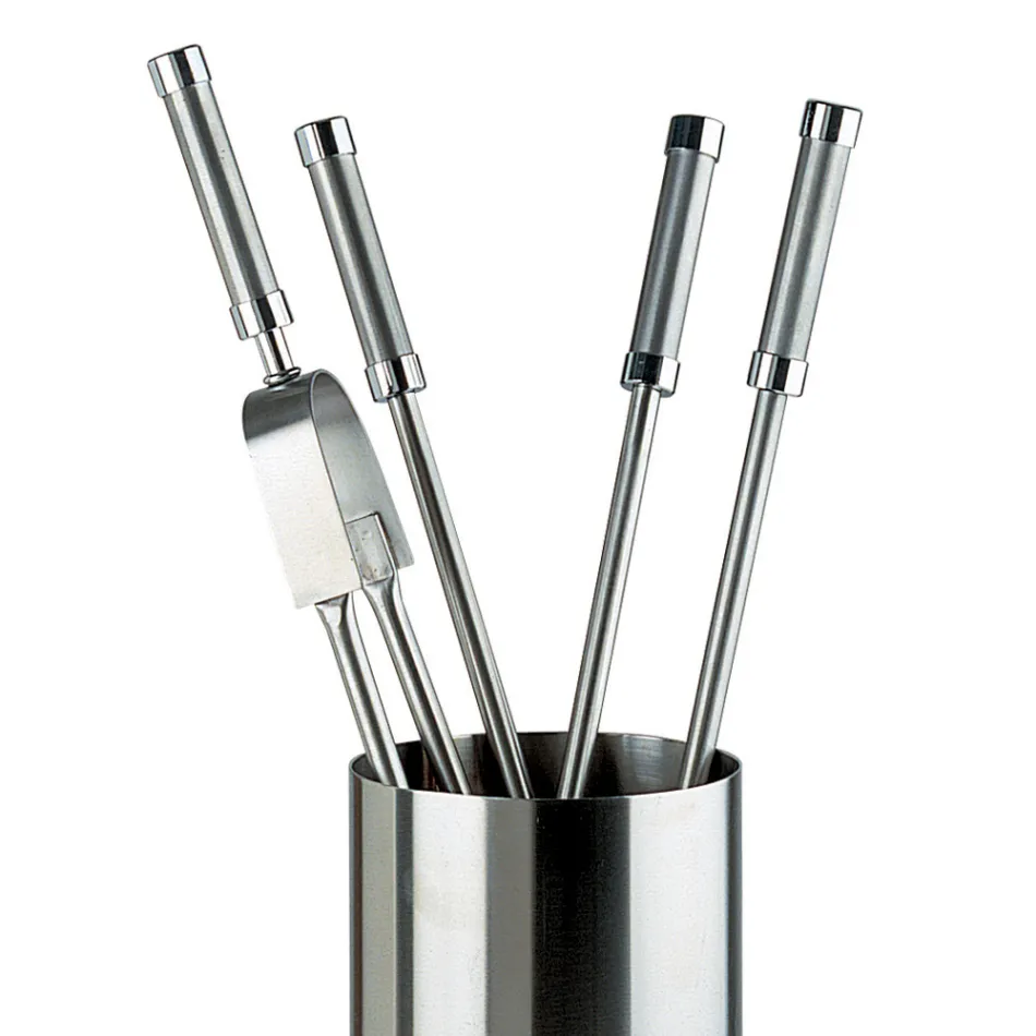 Porta-ferramentas de aço inoxidável com 4 acessórios fabricados na Itália - mochila Viadurini