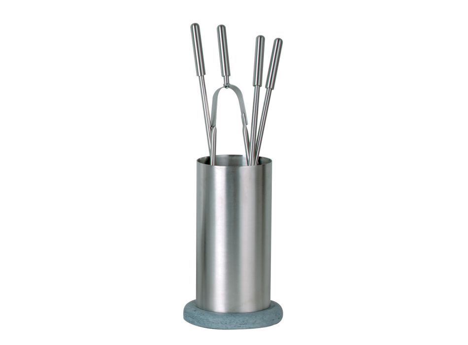 Porta-ferramentas de aço inoxidável com 4 acessórios fabricados na Itália - mochila Viadurini