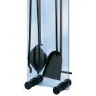 Porta-ferramentas de cristal temperado com 4 acessórios fabricados na Itália - Zebra Viadurini