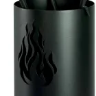Porta-ferramentas de metal com 4 acessórios e chama fabricado na Itália - Fakir Viadurini