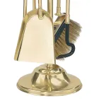 Porta-ferramentas de latão com 4 acessórios de altura 65 cm Fabricado na Itália - Canguru Viadurini