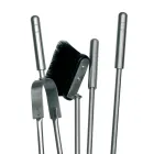 Porta-ferramentas para lareira com 4 ferramentas incluídas Fabricado na Itália - Merlo Viadurini