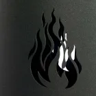 Porta-ferramentas metálico para lareira com 4 acessórios fabricados na Itália - Canarino Viadurini