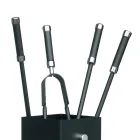 Porta-ferramentas quadrado de metal e 4 acessórios fabricados na Itália - Iena Viadurini