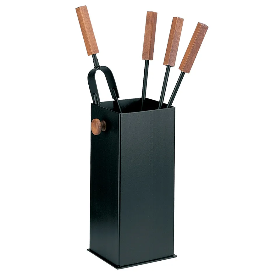 Porta-ferramentas quadrado de metal e 4 acessórios fabricados na Itália - Iena Viadurini