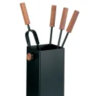 Porta-ferramentas quadrado de metal e 4 acessórios fabricados na Itália - Iena Viadurini