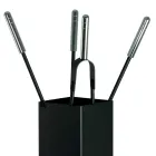 Porta-ferramentas quadrado de metal e 4 acessórios fabricados na Itália - Iena Viadurini