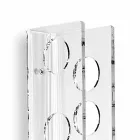 L6xH60xP11cm do bebê transparente pequeno do suporte da parede da garrafa Viadurini