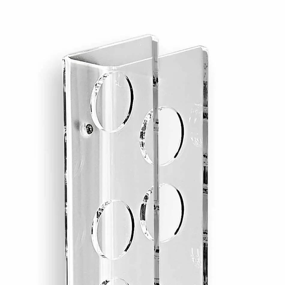 Baby Big L6xH100xP11cm suporte de parede garrafa transparente Viadurini