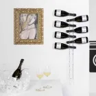 Baby Big L6xH100xP11cm suporte de parede garrafa transparente Viadurini