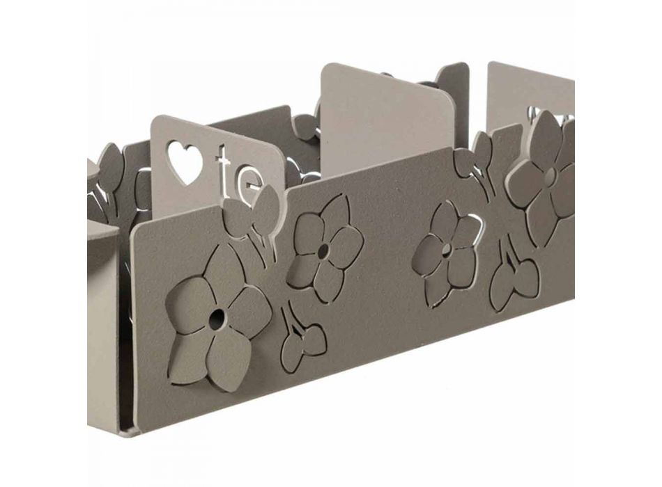 Porta Os Saquinhos do Floral do Design Moderno em Ferro Made in Italy - Marken Viadurini