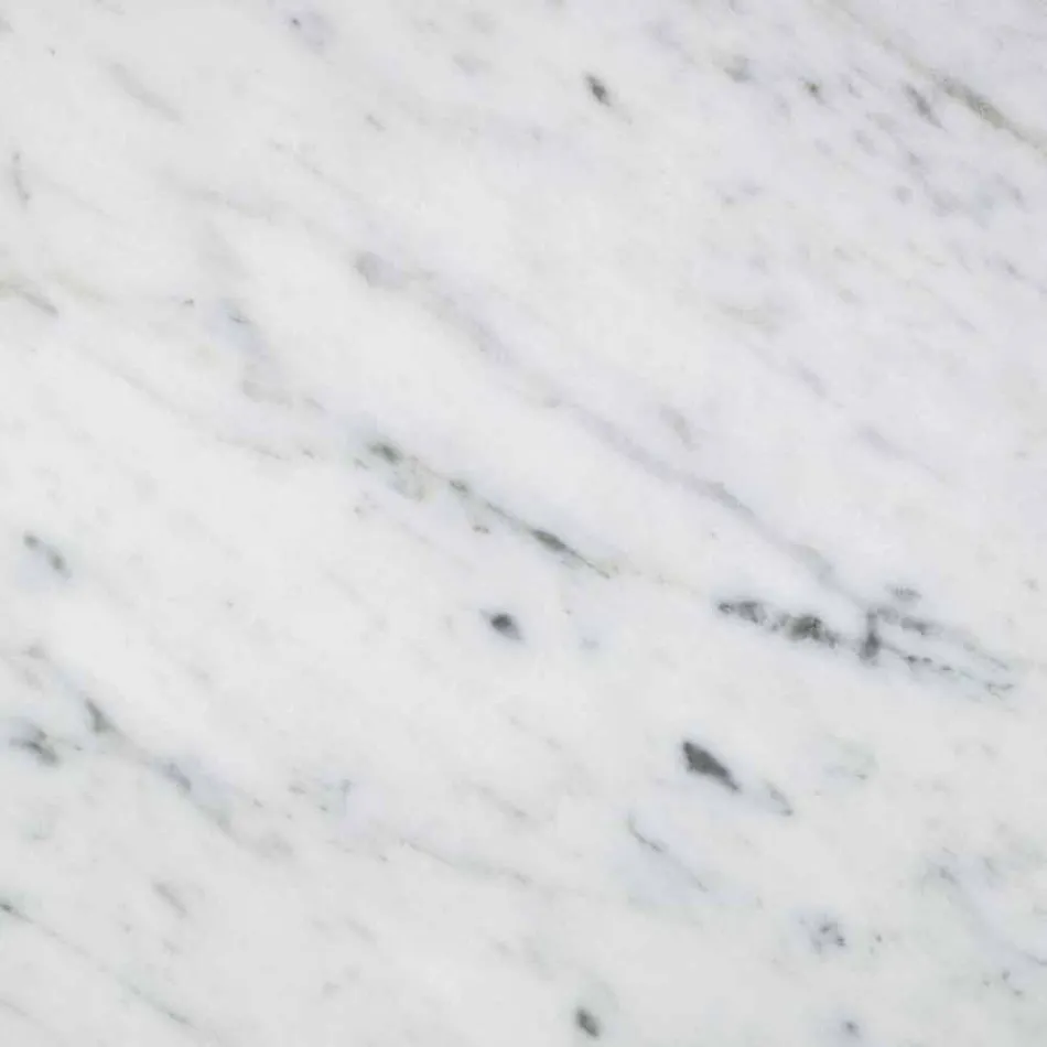 Porta-Lenços Moderno em Mármore Carrara Branco Made in Italy - Rafa Viadurini