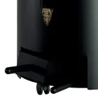 Porta pellets com tampa, vassoura e pá Made in Italy - Cacatua Viadurini