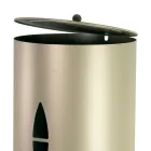 Porta pellets com tampa, vassoura e pá Made in Italy - Cacatua Viadurini