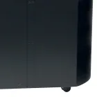 Porta Pellets Metálico com Rodas e Tampa de Madeira Fabricado na Itália - Bisonte Viadurini