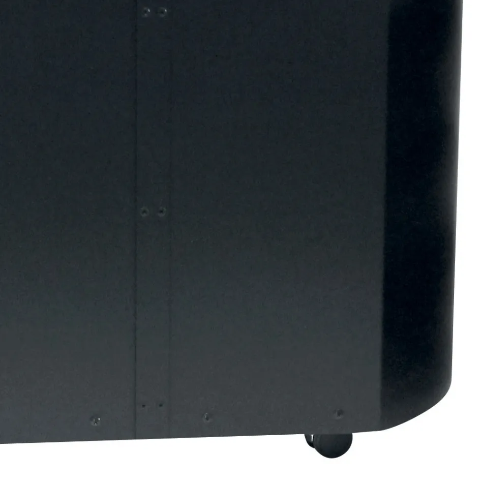 Porta Pellets Metálico com Rodas e Tampa de Madeira Fabricado na Itália - Bisonte Viadurini