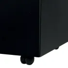 Porta Pellets Retangular de Metal com 4 Rodas Fabricado na Itália - Aquila Viadurini