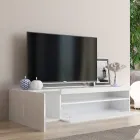 Suporte para TV de Madeira com Compartimento Aberto para Sala de Estar com Design Italiano - Suzana Viadurini