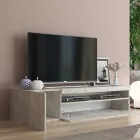 Suporte para TV de Madeira com Compartimento Aberto para Sala de Estar com Design Italiano - Suzana Viadurini