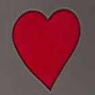 Cesto de roupa de couro contemporâneo feito em Itália Adele, inserção de coração Viadurini