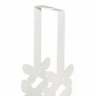 Porta-copos duplo em ferro branco, bege ou marfim fabricado na Itália - Leiden Viadurini