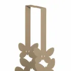 Porta-copos duplo em ferro branco, bege ou marfim fabricado na Itália - Leiden Viadurini