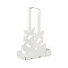 Porta-copos duplo em ferro branco, bege ou marfim fabricado na Itália - Leiden Viadurini