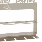 Porta-garrafas feito à mão em ferro precioso Made in Italy - Maste Viadurini