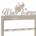 Porta-garrafas feito à mão em ferro precioso Made in Italy - Maste Viadurini