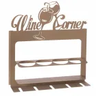 Porta-garrafas feito à mão em ferro precioso Made in Italy - Maste Viadurini